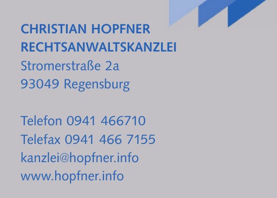 Christian Hopfner Rechtsanwaltskanzlei Christian Hopfner Rechtsanwaltskanzlei